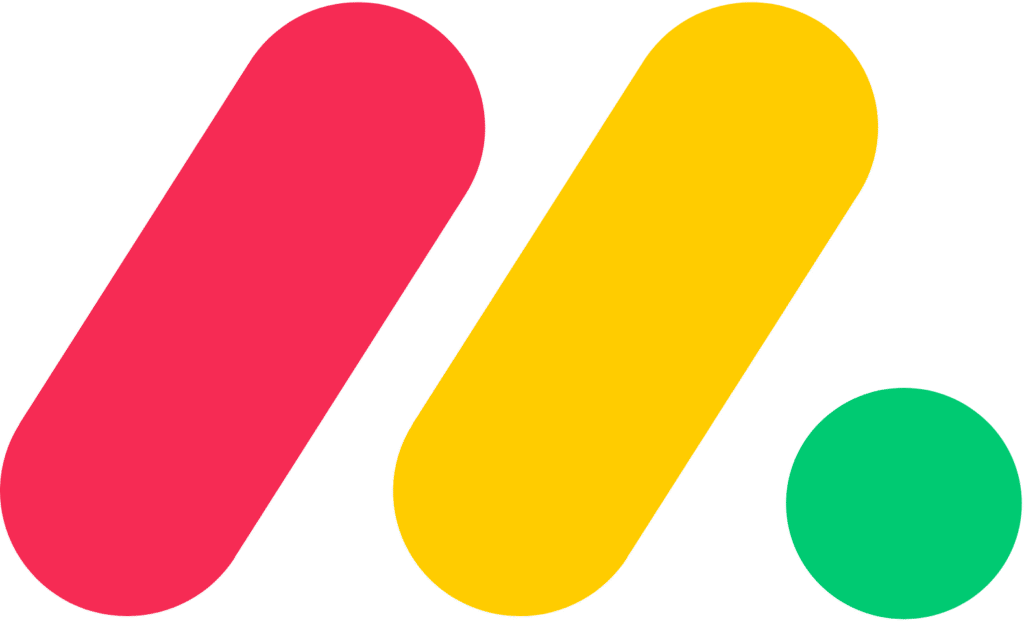 Colorful logo with yellow, green, red stripes — Aipick Zone