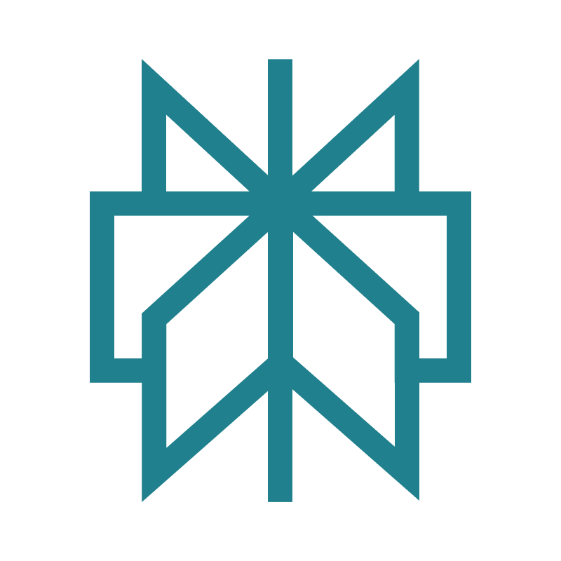 Blue-white square logo, modern style — Aipick Zone
