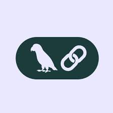 Bird and link icon on black — Aipick Zone